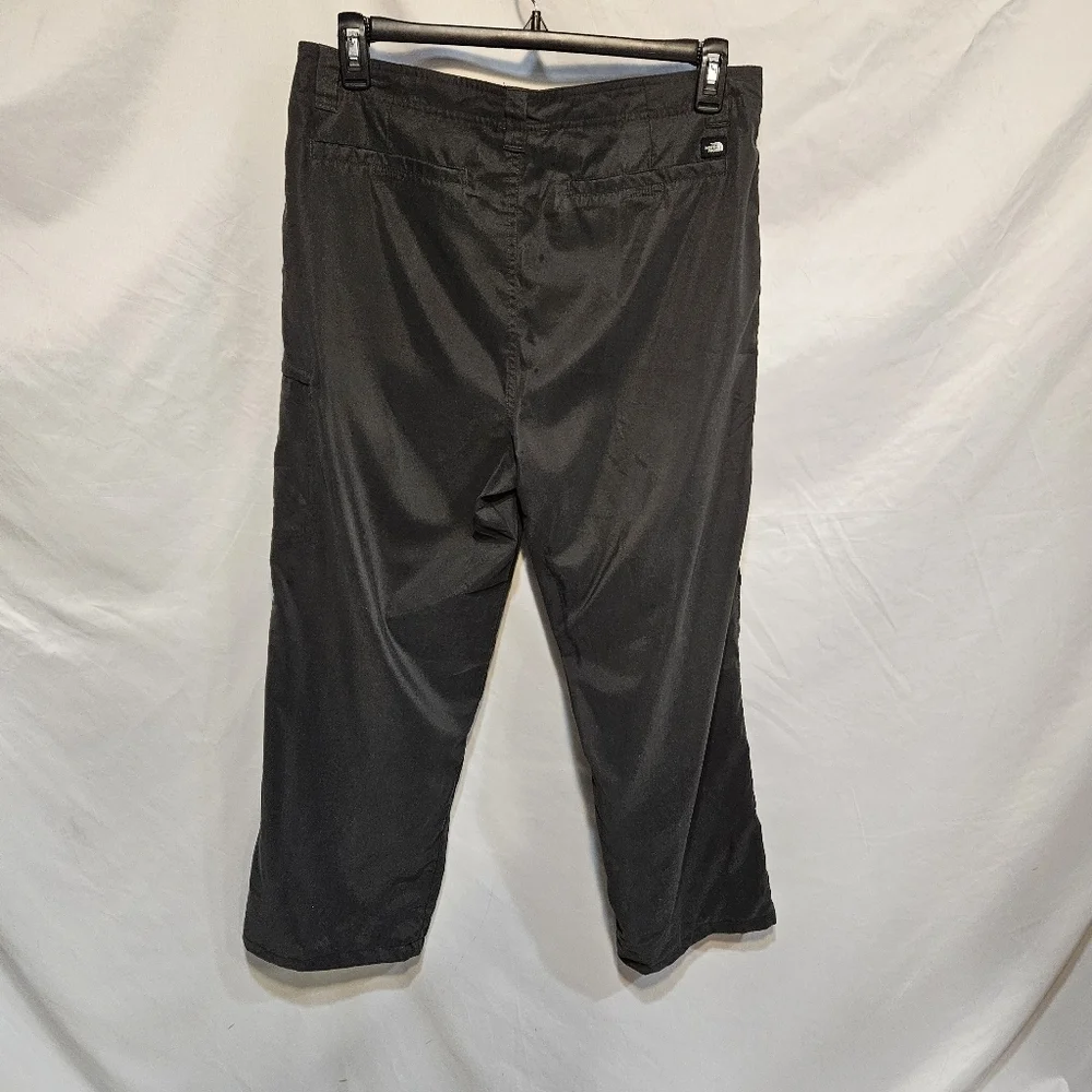 The North Face Mens Size 36 Nylon Spell Out Cargo Hiking Trail Cargo Pants Gray